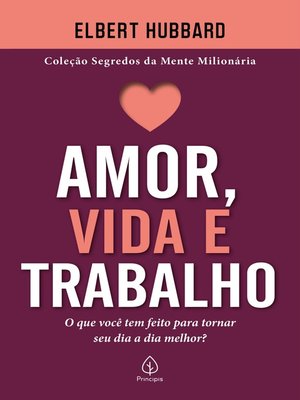 cover image of Amor, vida e trabalho